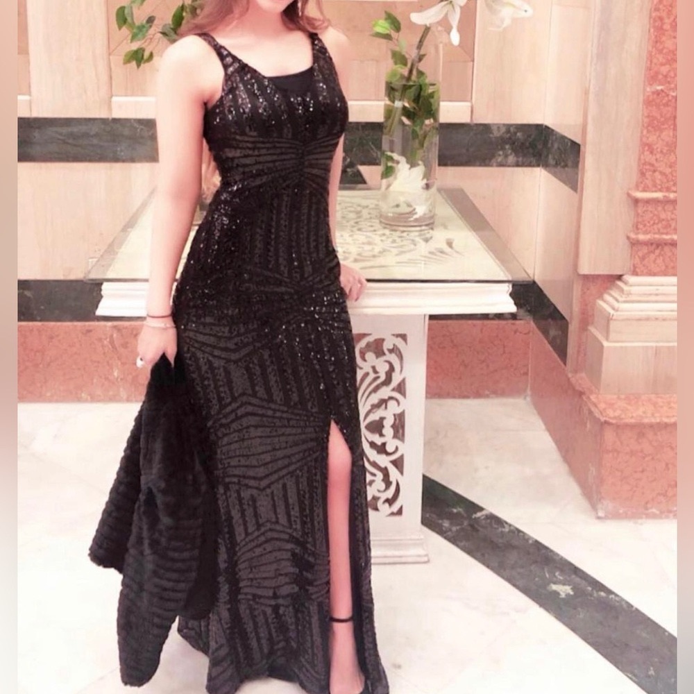 Black sparkly dress